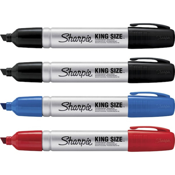 Sharpie Black, Blue, Red Industrial Marker, 4 PK 2178479