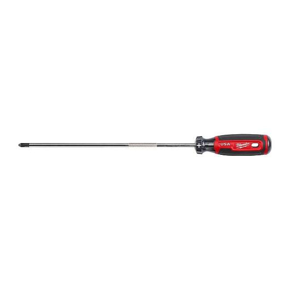 Milwaukee Tool 10 in. No 2 Phillips Cushion Grip Screwdriver (Made in USA) MT204