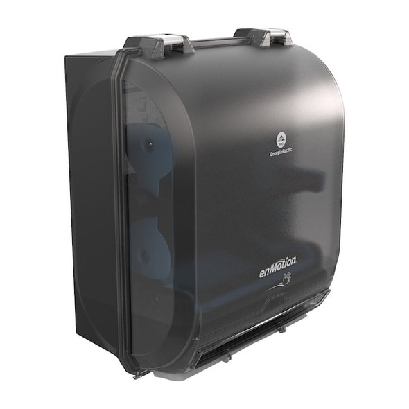 Paper Towel Dispenser, EnMotion, Hardwound, 10 in Paper Towel Width, 1 3/4 in, Plastic, Black