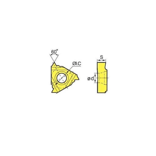 Hhip RT16.01W-2.00GM Right Hand External Threading & Grooving Insert 6006-3009