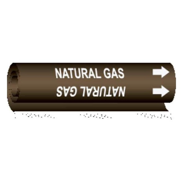 Brady Pipe Marker,Natural Gas, 5841-I 5841-I