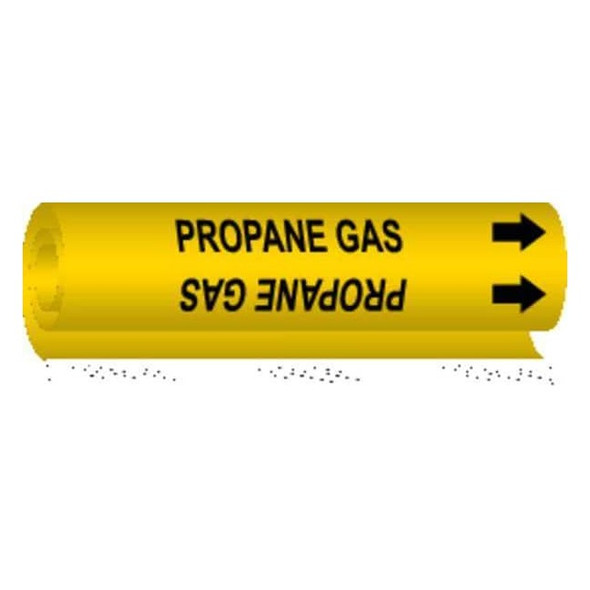 Brady Pipe Marker,Propane Gas, 5748-I 5748-I