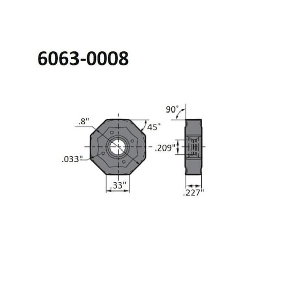 Hhip ONHU08 T508-PM Coated Carbide Insert 6063-0008