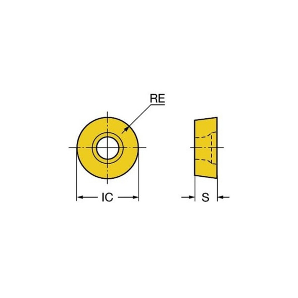 Hhip RCKT1204MO-DR Coated Carbide Face Mill Insert 6034-2204