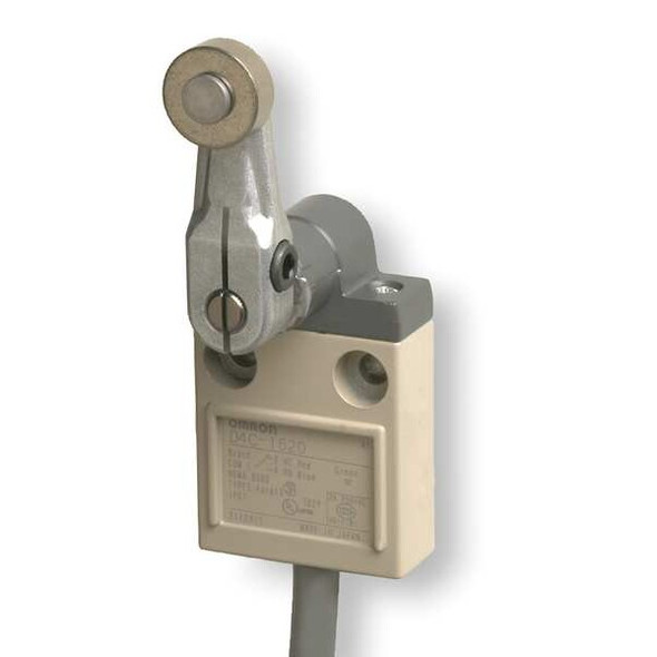 Limit Switch, Roller Lever, Rotary, SPDT, 5A at 240V AC, Actuator Location: Side