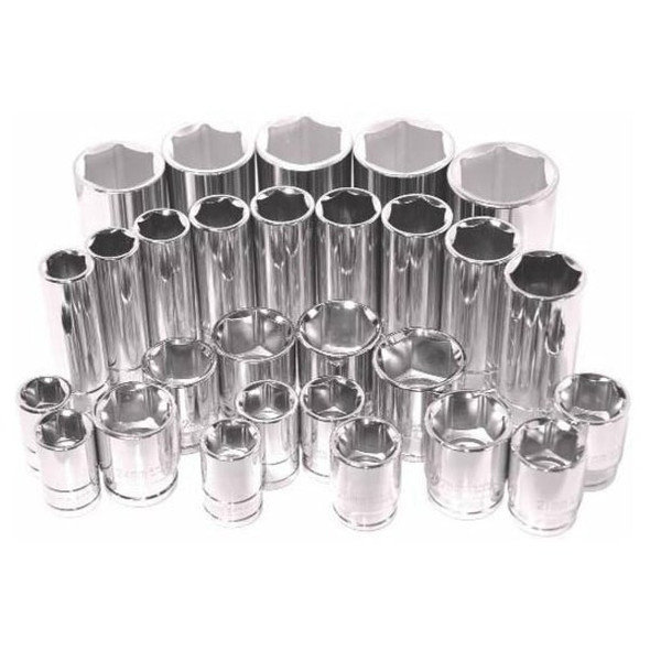 K-Tool International 1/2 in Drive, 26mm Metric Socket, 6 Points, 1/2 in. Dr,26mm Hex KTI-28126