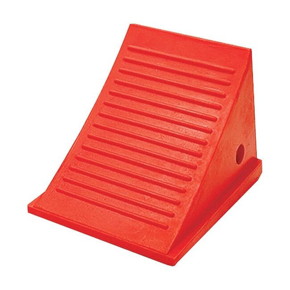 Checkers Wheel Chock, Orange, 9"W, 9"H, Single Style UC1500-6