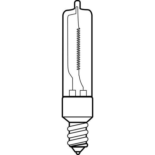 Ge Lighting Halogen Light Bulb,T4,100W Q100CL/MC