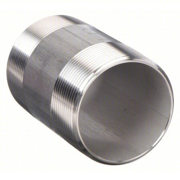 1-1/2" MNPT x 3-1/2" TBE Stainless Steel Pipe Nipple Sch 80