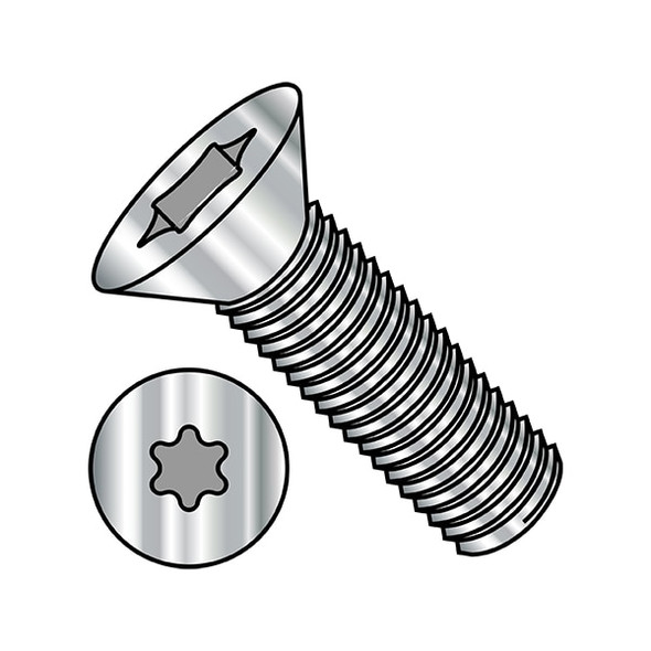 M3-0.50 x 8 mm Torx Flat Machine Screw, Plain Steel, 5000 PK