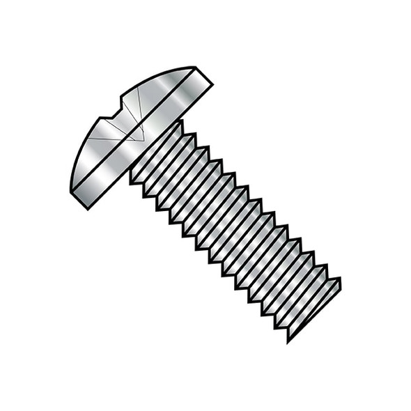#10-32 x 1/2 in Phillips Binding Machine Screw, Plain Steel, 3000 PK