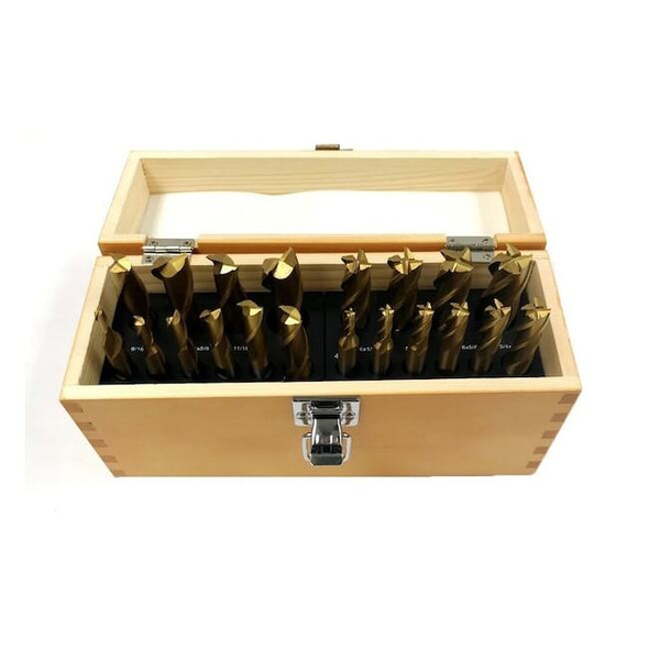 Hhip 20 Piece TiN Coated Single End Mill Set 8000-0020