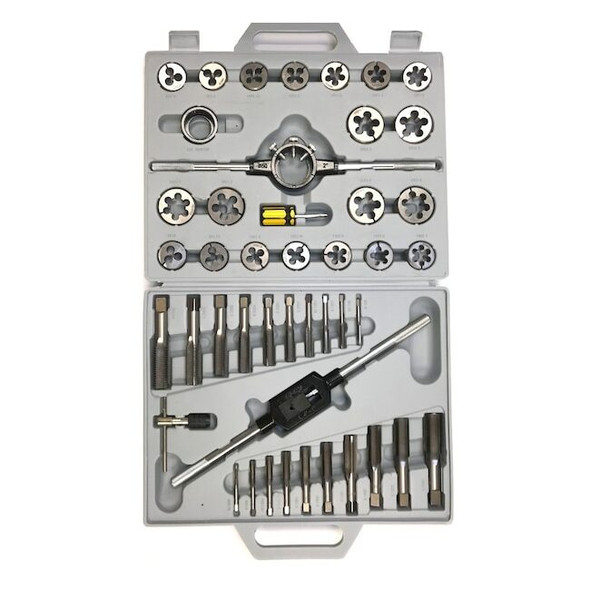 Hhip 45 Piece 6-24mm Heat Treated Alloy Steel Tap & Die Set 1011-0002