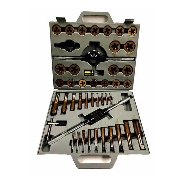 Hhip 45 Piece 1/4-1" TiN Coated Tap & Die Set 1011-0003
