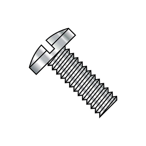 #6-32 x 7/16 in Slotted Binding Machine Screw, Plain Steel, 5000 PK