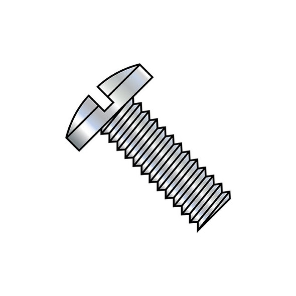 #10-32 x 3/16 in Slotted Binding Machine Screw, Zinc Plated Steel, 9000 PK
