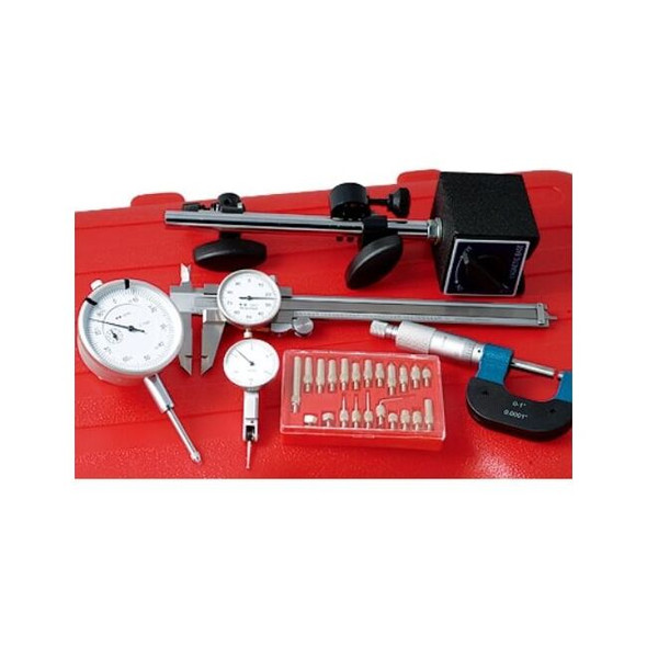 Hhip 6 Pc Inspection Kit Caliper MaGBase Indicator Micrometer Points 4902-0006