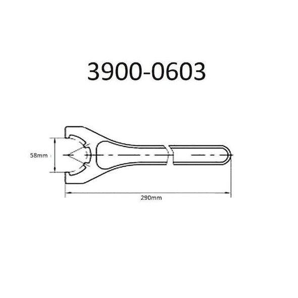 Hhip Er-40 Slotted Wrench,for Er Chuck Nuts 5 3900-0603