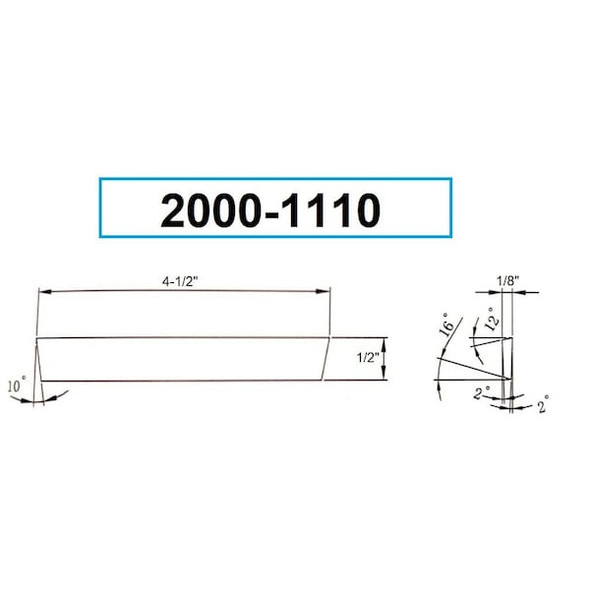Hhip 1/8 X 1/2 X 4-1/2" Cobalt Cut-Off Blade 2000-1110