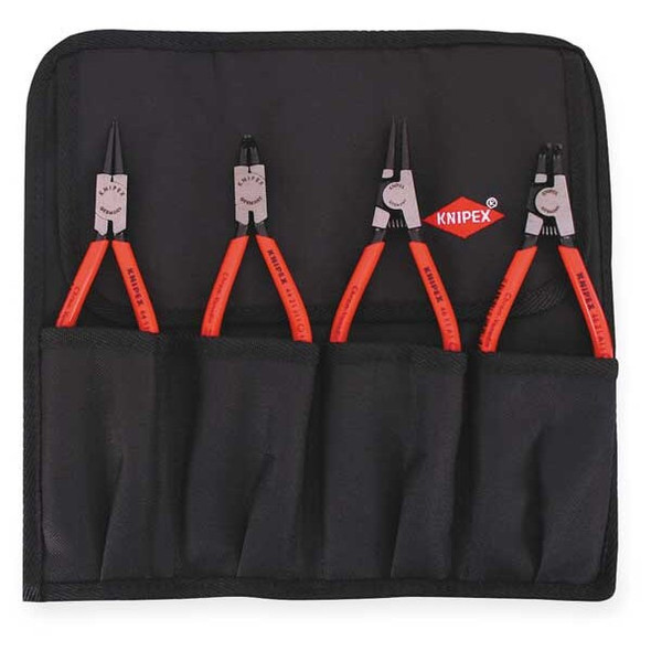 Knipex Retaining Ring Plier Set,0,90 Deg,4 pc 9K 00 19 52 US