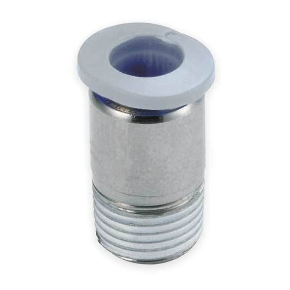 Norgren Hex Adapter, 1/4 in Tube Size, Polybutylene, White, 10 PK M242A0418