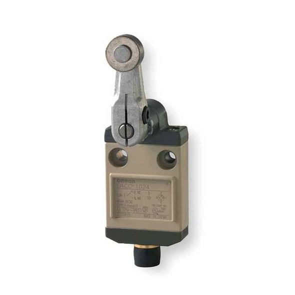Limit Switch, Plunger, Roller, SPDT, 1A at 120V AC, Actuator Location: Side