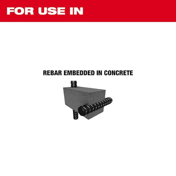 Milwaukee Tool Rebar Cutter Drill Bit,10 in L Flute 48-20-6791