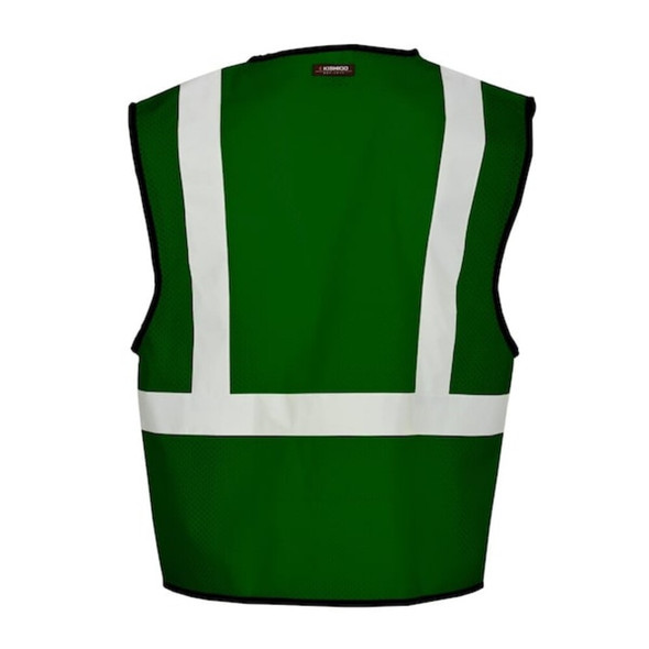 Kishigo High-Visibility Vest,Green,2XL-3XL B123-2X-3X