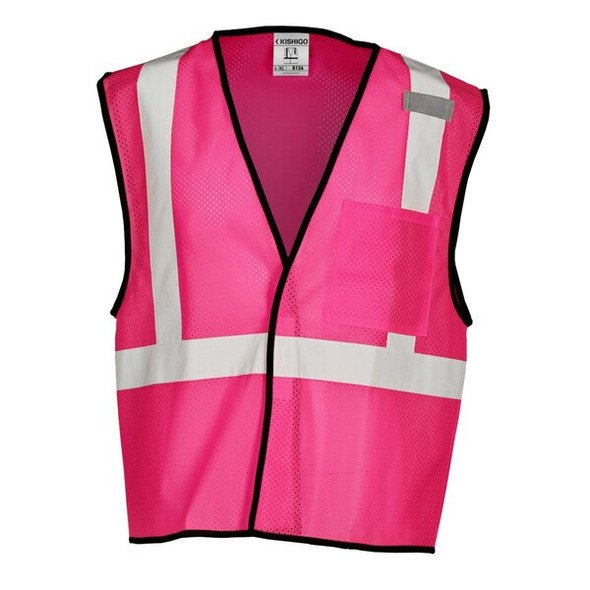 Kishigo High-Visibility Vest,Pink,L/XL B126-L-XL