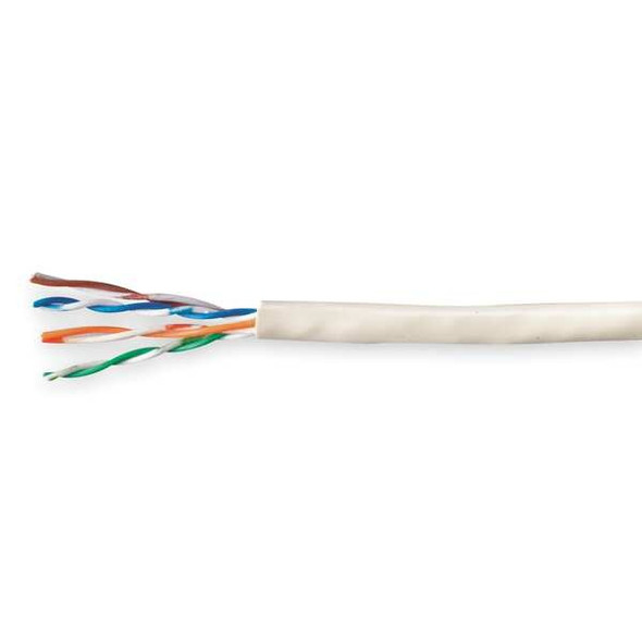 Genspeed Cable,Cat 6,23 AWG,1000 ft,White 7133841