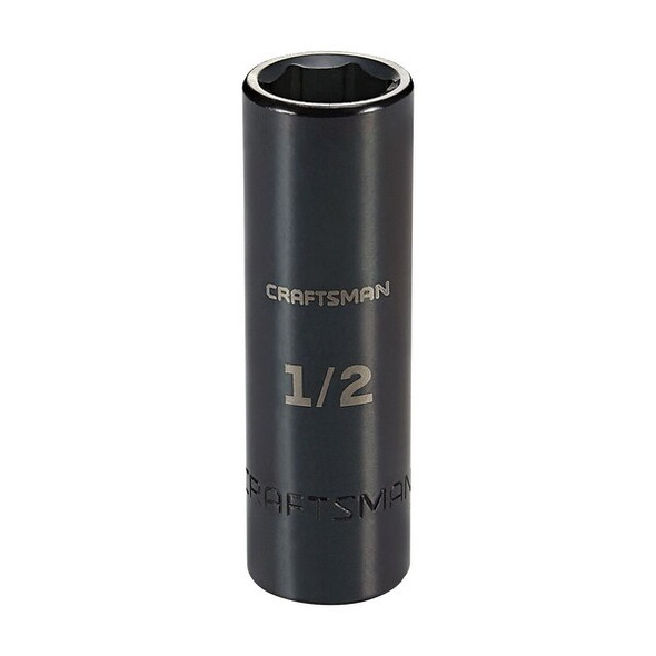 Craftsman Sockets, 3/8" Drive 1/2" SAE Deep Impact CMMT15894