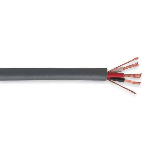 Bus Drop Cable, Drop Cord, 14 AWG, 3 C, Gray, PVC, Stranded, 600V, 250 ft