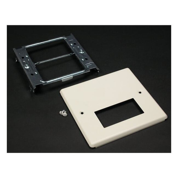 Wiremold Single Two Gang Cover Opening,Ivry,Steel V4047RX