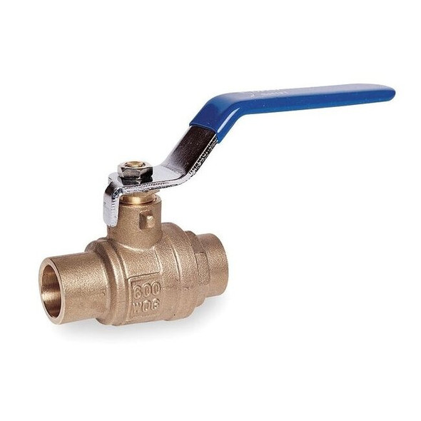 Manufacturer Varies 1/2" Sweat Brass Ball Valve Inline 107-853