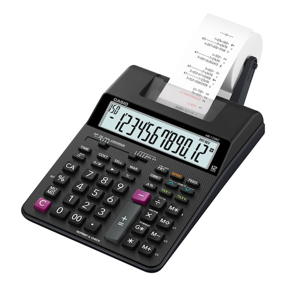 Casio HR170R Printing Calculator,12-Digit,LC HR-170RC