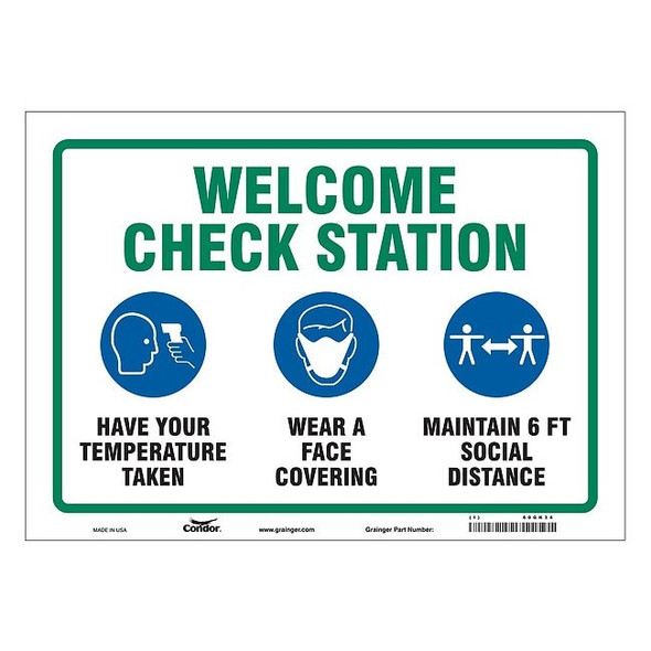 Manufacturer Varies Safety Sign, 60GK34 60GK34