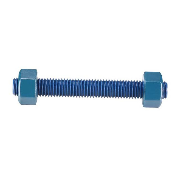Usa Fastener Threaded Stud, Fluoropolymer Coated, 4 PK B7-.625-5