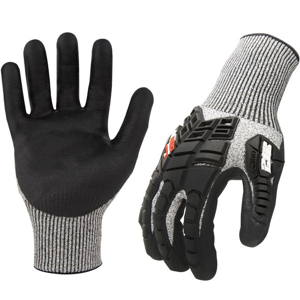 Cut Resistant Impact Coated Gloves, Cut Level 5 ,Foam Nitrile ,S 1 PR  AXIMPC5-06-008