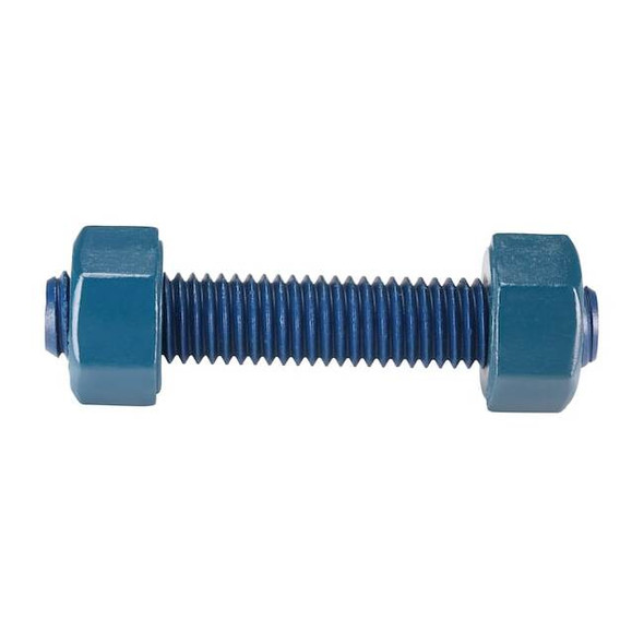 Usa Fastener Threaded Stud, Fluoropolymer Coated, 4 PK B7-.5-3