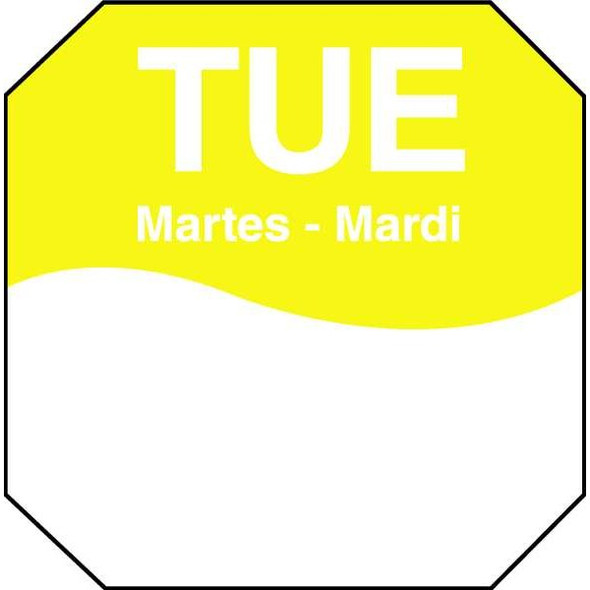 Daymark Day Label,Yellow,PK1000 1100602 Daymark Day Label,Yellow,PK1000 1100602