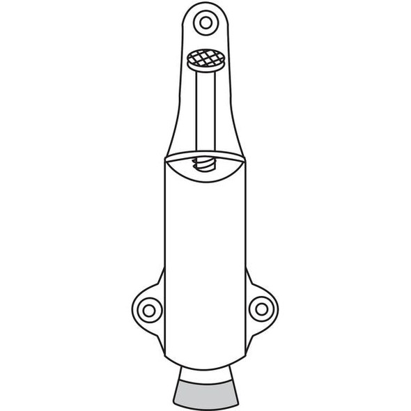 Rockwood Plunger Door Holder,Stn Chrme,Cast Brass 459.26D