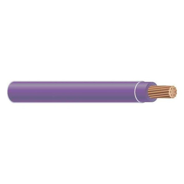 THHN Building Wire, Copper, 6 AWG, 1C, Purple, Stranded, 500 ft