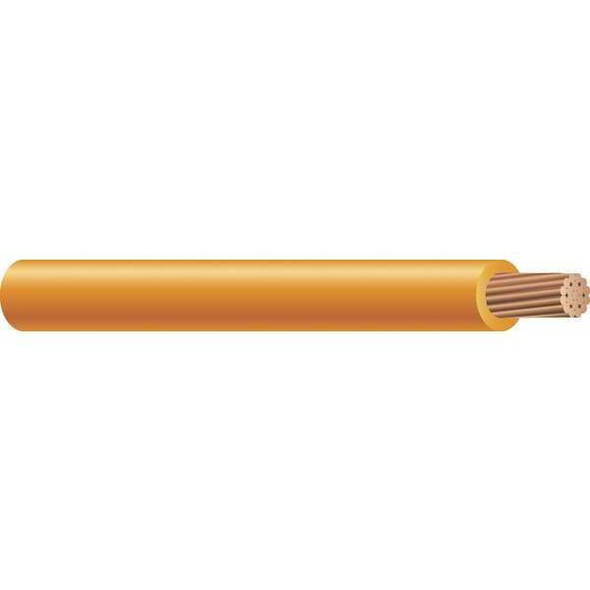 THHN Building Wire, Copper, 6 AWG, 1C, Orange, Stranded, 500 ft