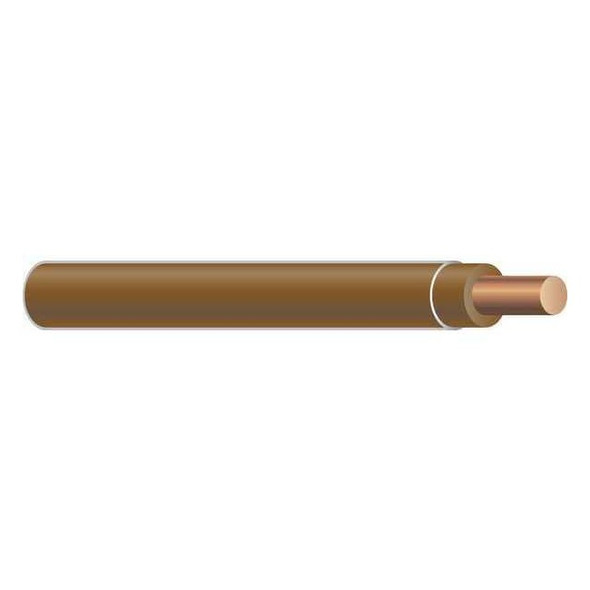 Southwire THHN Building Wire, Copper, 12 AWG, 1C, Brown, Solid, 500 ft 11594901
