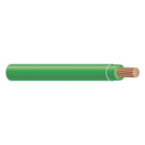 TFFN Building Wire, Copper, 16 AWG, 1C, Green, Stranded, 500 ft