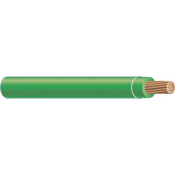 TFFN Building Wire, Copper, 18 AWG, 1C, Green, Stranded, 500 ft