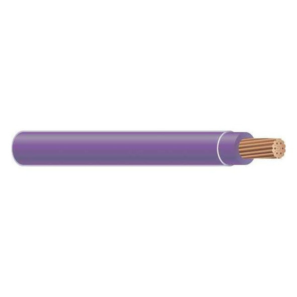 TFFN Building Wire, Copper, 16 AWG, 1C, Purple, Stranded, 500 ft