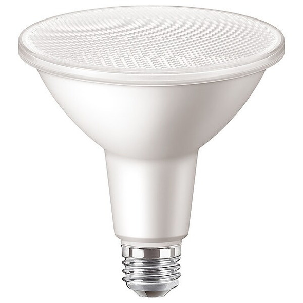 12 W, Compact LED Bulb, White, PAR38, 3000K Temp. Clear, Non-Dimmable,PK6