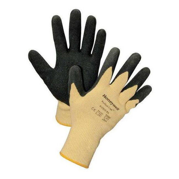 Cut-Resistant Coated Gloves, Cut Level 4 ,Dipped ,Latex ,S 1 PR