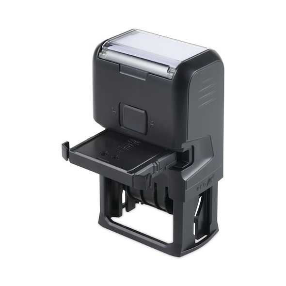 Trodat Self-Inking Date Stamp,Blue/Red E4756